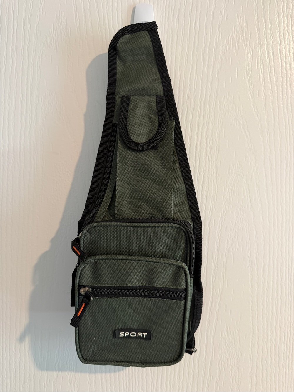 Olive Green and Black Sling bag / crossbody